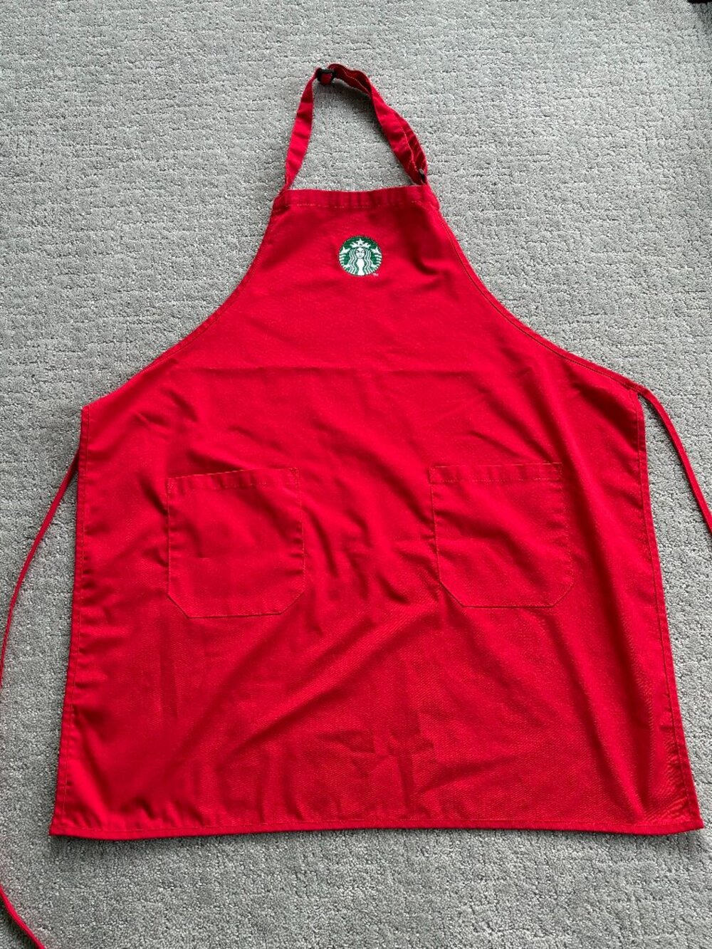NEW Starbucks Red Barista Apron Rare Holiday Edition Authentic Employee Uniform